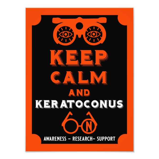 Keratoconus Support And Awareness Photo Print (Front)