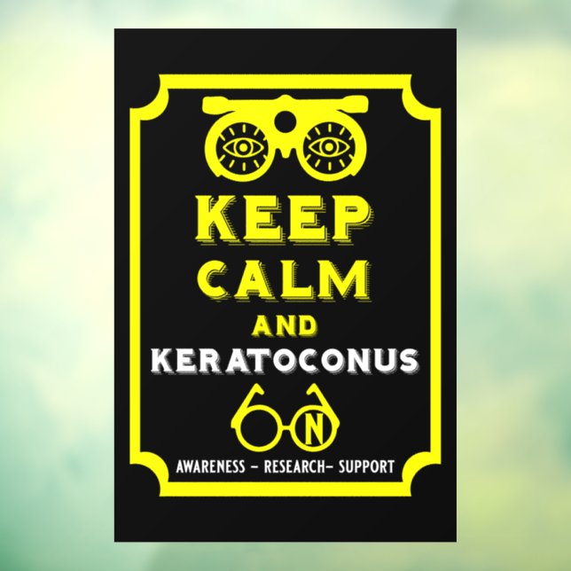 Keratoconus Support And Awareness Window Cling (Sheet 3)