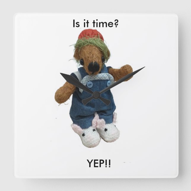 Ker'Dunkedunk Bear Wall Clock (Front)