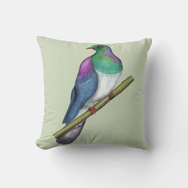 Kereru Wood pigeon Cushion (Front)