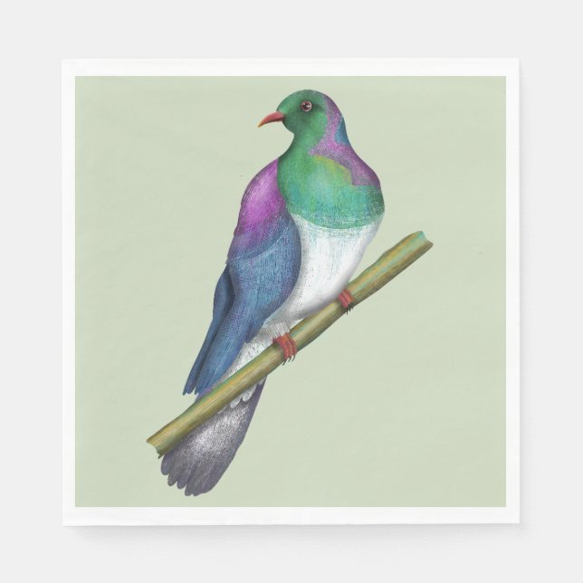 Kereru Wood pigeon Napkin (Front)