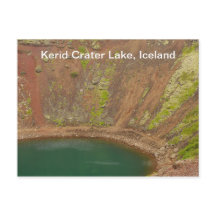 Kerid Crater Iceland Postcard