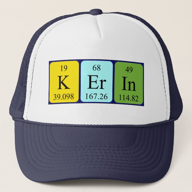 Kerin periodic table name hat (Front)