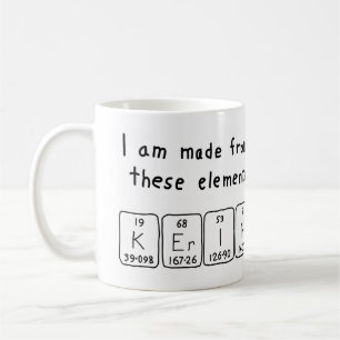Kerin periodic table name mug