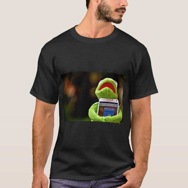 Kermit Frog Phone Vibe Tee (Front)