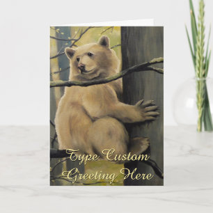 Kermode Bear Card Personalise Spirit Bear Art Card