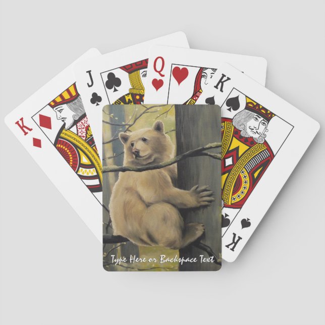 Kermode Bear Cards Personalised Bear Playing Cards (Back)