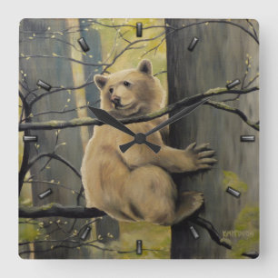 Kermode Bear Clock Bear Art Wall Clocks Bear Decor