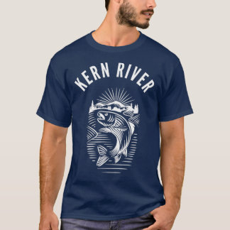 Kern River California fishing fly fishing retro  T-Shirt