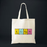 Kernan periodic table name tote bag<br><div class="desc">Kernan spelled out as K Er Na N (Potassium Erbium Sodium Nitrogen) on a bag for the scientist in you.</div>