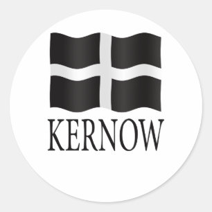 Kernow (Cornwall) flag Classic Round Sticker