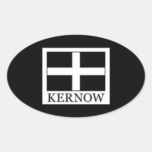 Kernow Oval Sticker