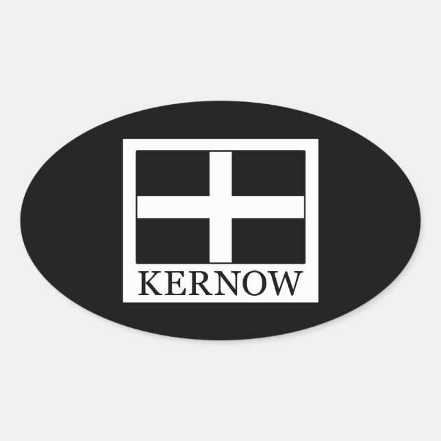 Kernow Oval Sticker (Front)