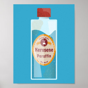 Kerosene Bottle Parffin Poster