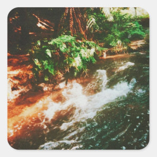 Kerosene Creek, Rotorua, New Zealand  Square Sticker
