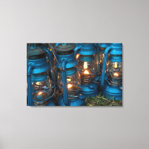 Kerosene Lamps   Ol Pejeta Bush Camp Canvas Print