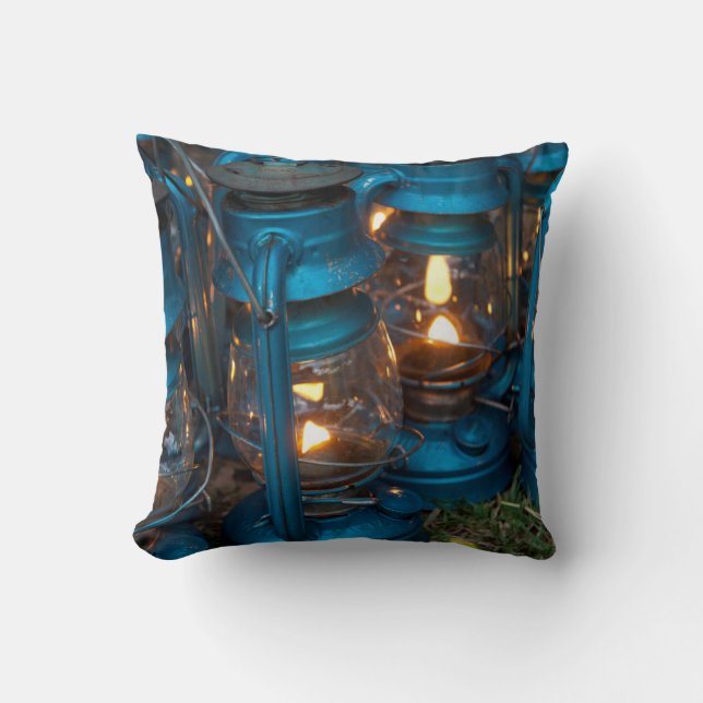 Kerosene Lamps | Ol Pejeta Bush Camp Cushion (Front)