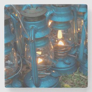 Kerosene Lamps   Ol Pejeta Bush Camp Stone Coaster