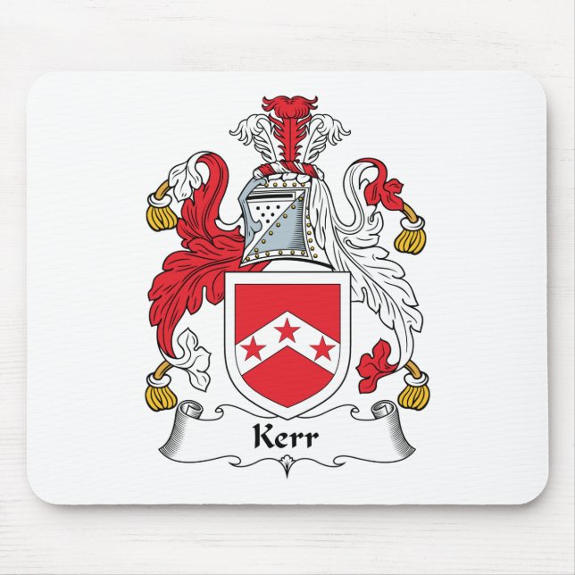 Kerr Family Crest Mouse Mat (Front)