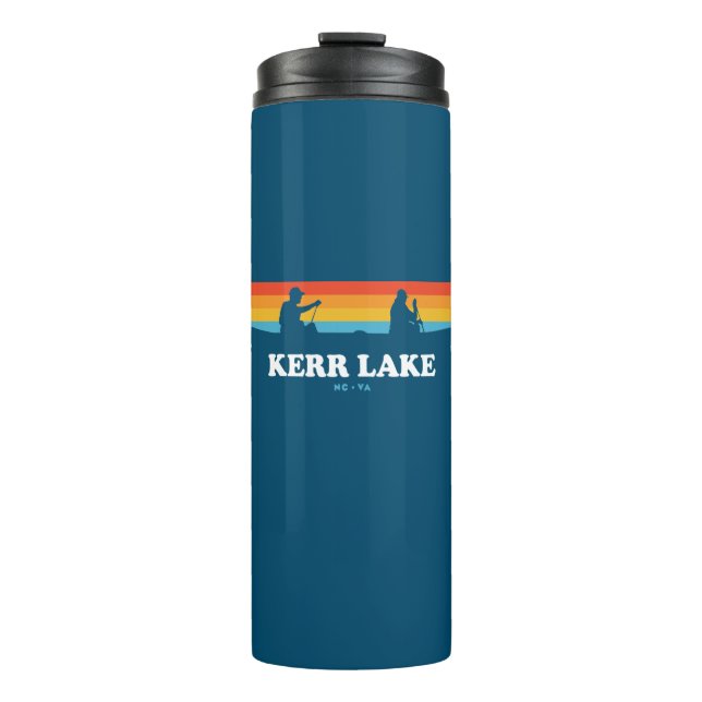 Kerr Lake Virginia North Carolina Canoe Thermal Tumbler (Front)