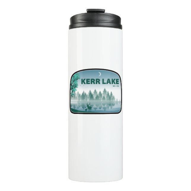 Kerr Lake Virginia North Carolina Deer Thermal Tumbler (Front)