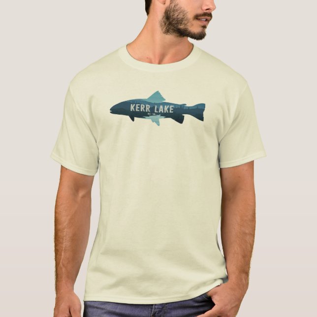 Kerr Lake Virginia North Carolina Fish T-Shirt (Front)