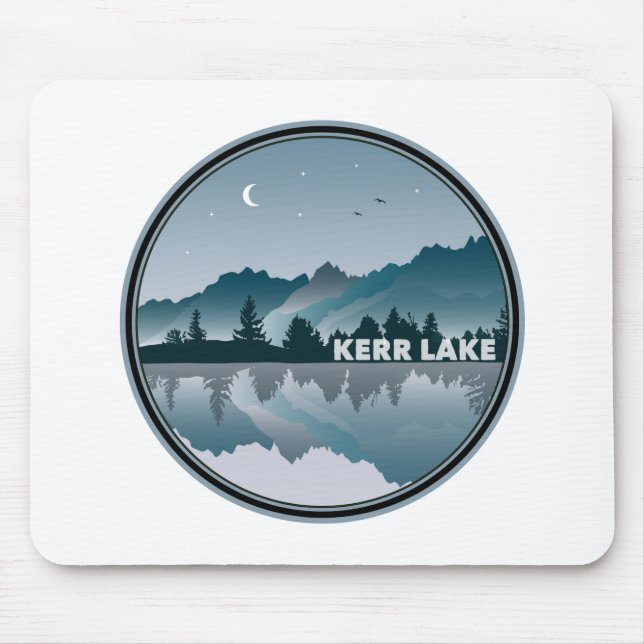 Kerr Lake Virginia North Carolina Reflection Mouse Mat (Front)