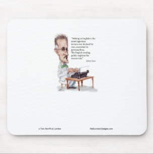 Kerr/London James Joyce & English Is Torture Quote Mouse Mat