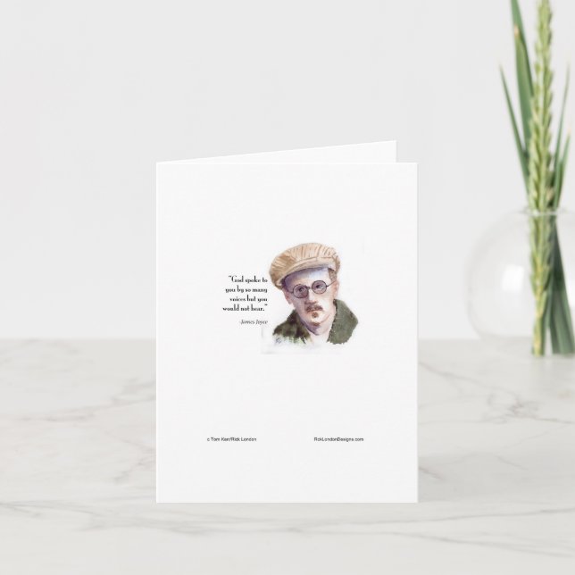 Kerr/London James Joyce & "God Spoke" Quote Card (Front)