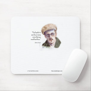 Kerr/London James Joyce & "God Spoke" Quote Mouse Mat