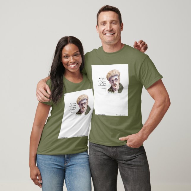 Kerr/London James Joyce & "God Spoke" Quote T-Shirt (Unisex)