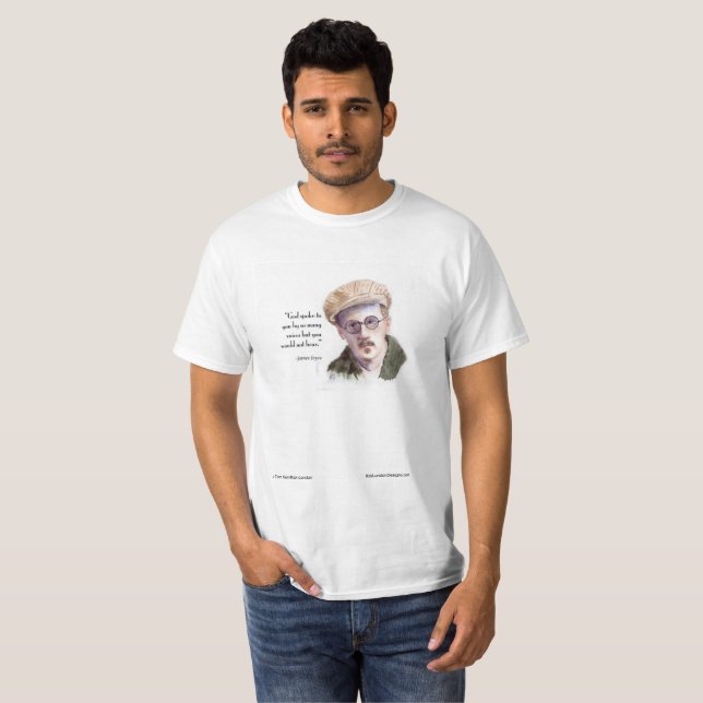 Kerr/London James Joyce & "God Spoke" Quote T-Shirt (Front Full)