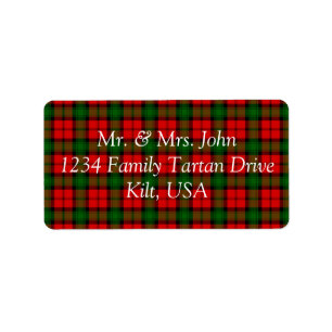 Kerr Tartan Label