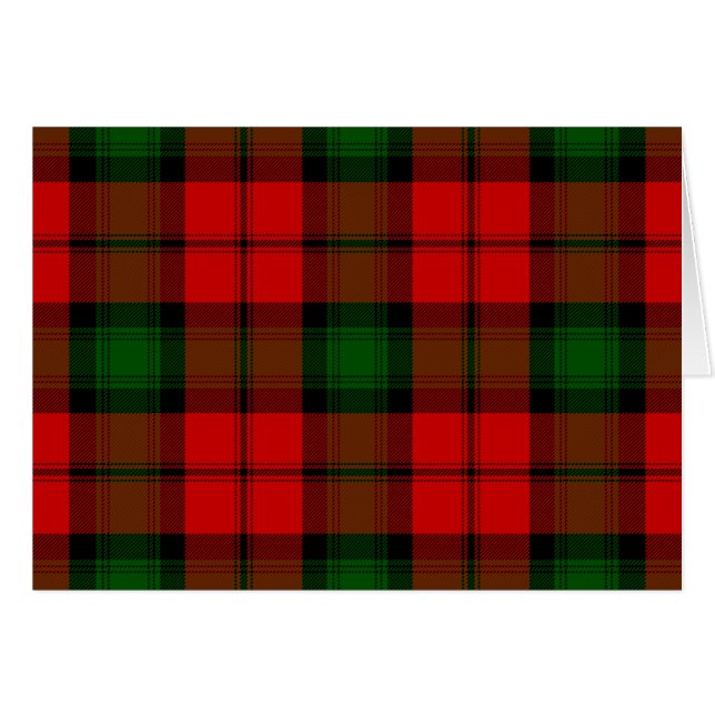 Kerr tartan red green plaid (Front Horizontal)