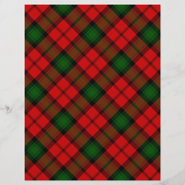 Kerr tartan red green plaid (Front)