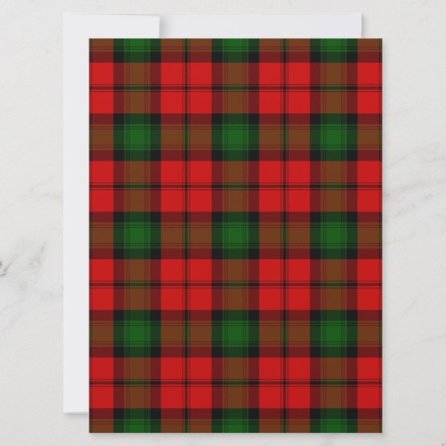 Kerr tartan red green plaid (Front)