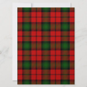 Kerr tartan red green plaid