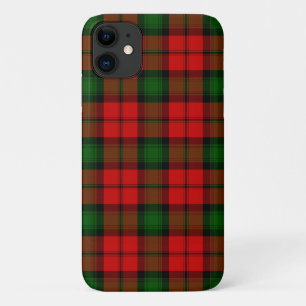Kerr tartan red green plaid iPhone 11 case