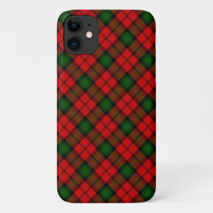 Kerr tartan red green plaid iPhone 11 case