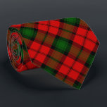 Kerr tartan red green plaid tie<br><div class="desc">Kerr clan tartan red green plaid</div>
