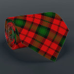 Kerr tartan red green plaid tie<br><div class="desc">Kerr clan tartan red green plaid</div>
