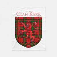 Kerr Tartan Scottish Plaid Lion Rampant