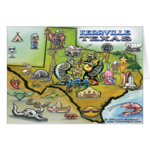Kerrville TEXAS Map Tee