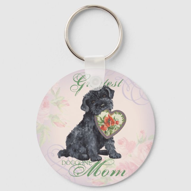 Kerry Blue Heart Mum Key Ring (Front)