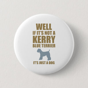 Kerry Blue Terrier 6 Cm Round Badge
