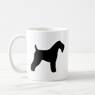 Kerry Blue Terrier Dog Breed Silhouettes Coffee Mug
