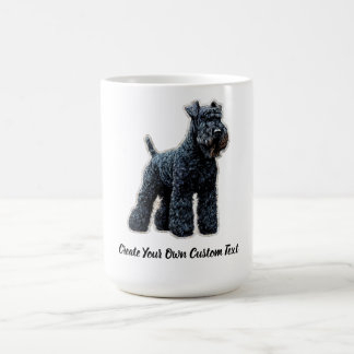 Kerry Blue Terrier Dog Create Your Own Custom Text Coffee Mug