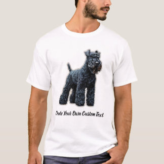 Kerry Blue Terrier Dog Create Your Own Custom Text T-Shirt