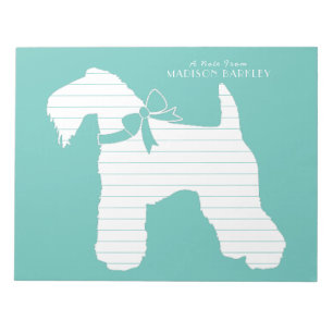 Kerry Blue Terrier Dog Puppy Notepad