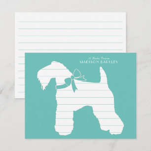 Kerry Blue Terrier Dog Puppy Thank You Card